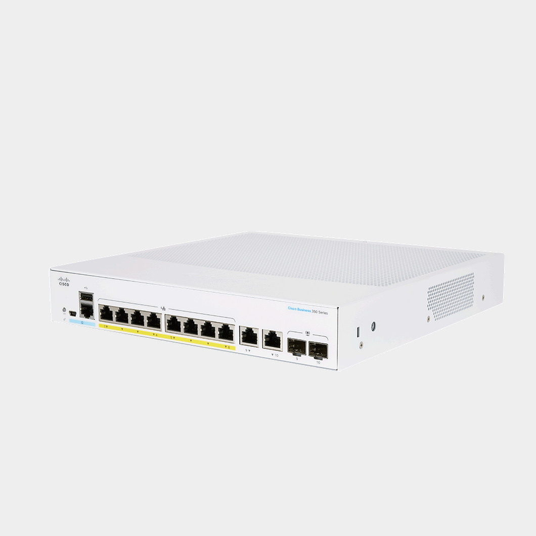 Cisco Business Smart Switch 8-Port GE, POE, 2x1G SFP Combo Limited Lifetime Protection (CBS250-8P-2G-EU)