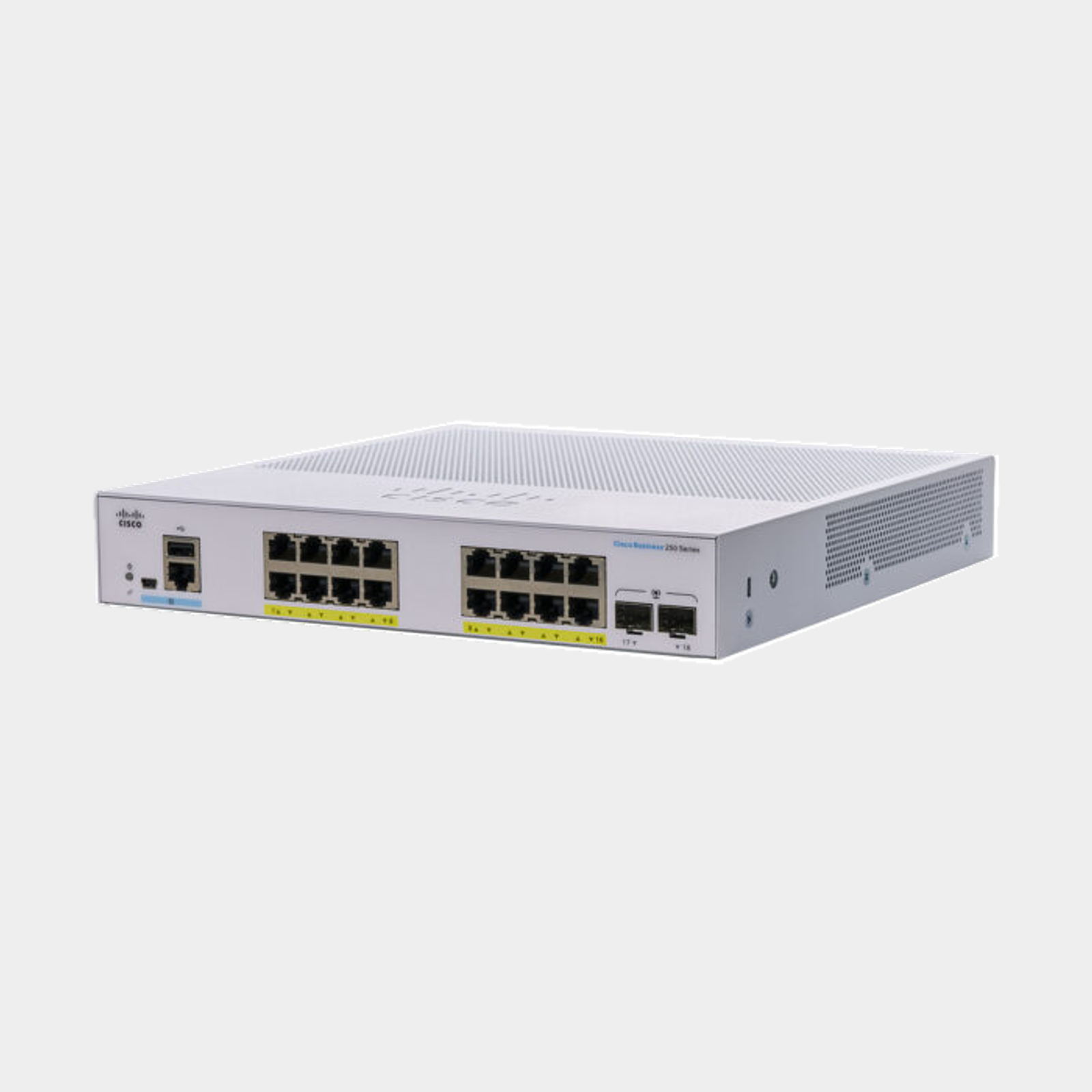 Cisco Smart Switch 16-Port GE, POE, 2x1G SFP Limited Lifetime Protection (CBS250-16P-2G-EU)