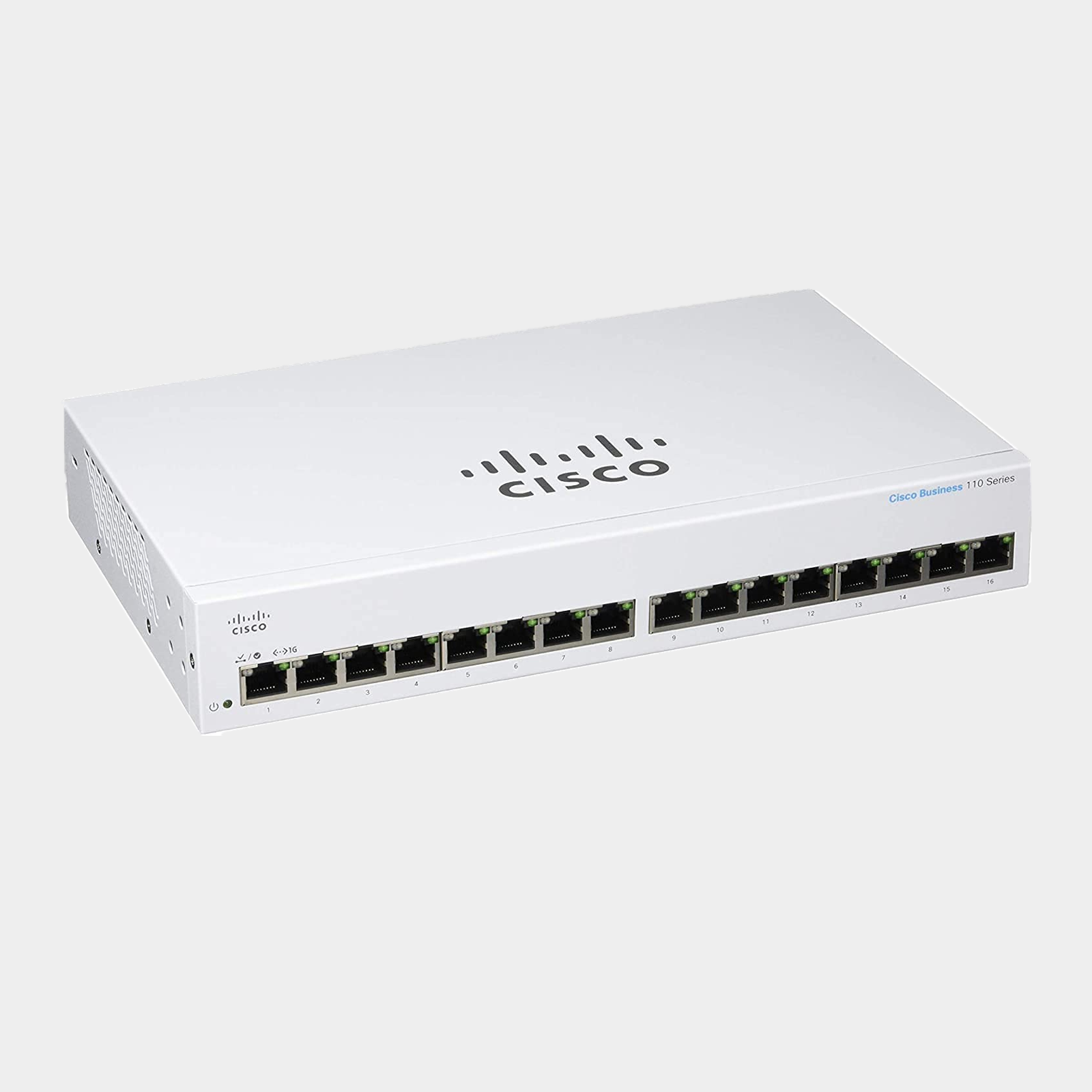 Cisco Unmanaged Switch 16 Port GE Limited Lifetime Protection Infobahn  (CBS110-16T-EU)