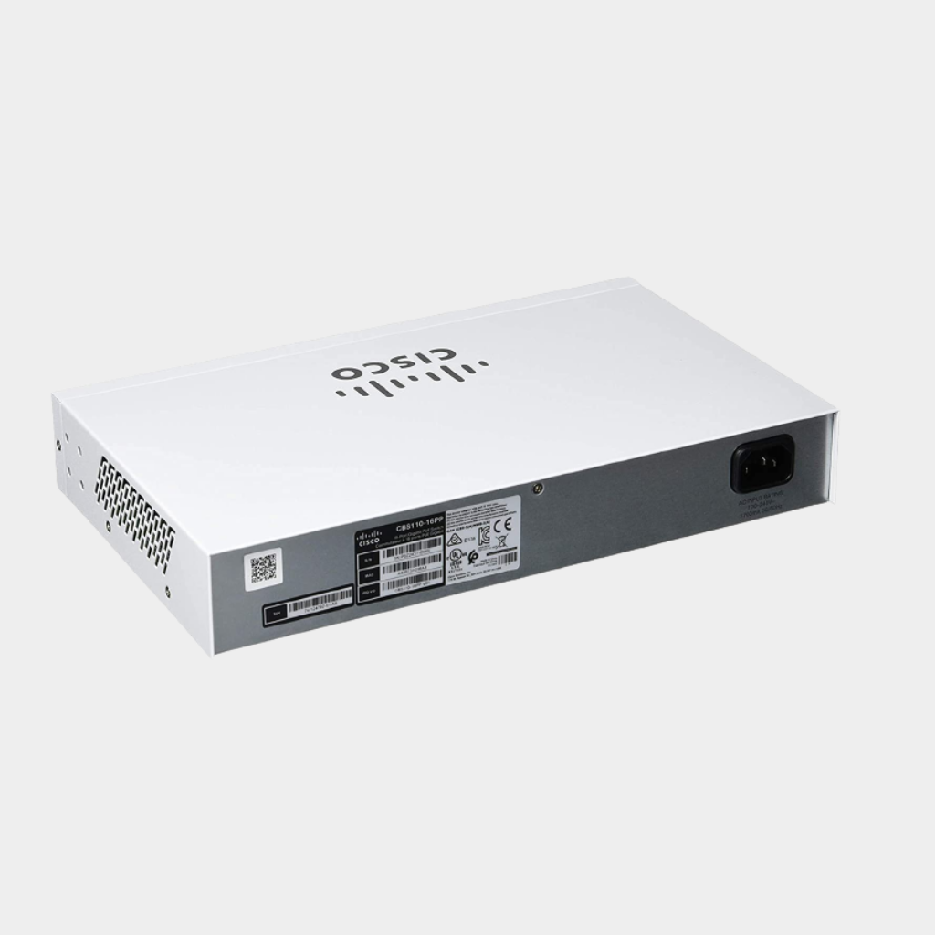 Cisco Business CBS110-16PP Unmanaged Switch, 16 Port GE, Partial PoE, Limited Lifetime Protection (CBS110-16PP-EU)