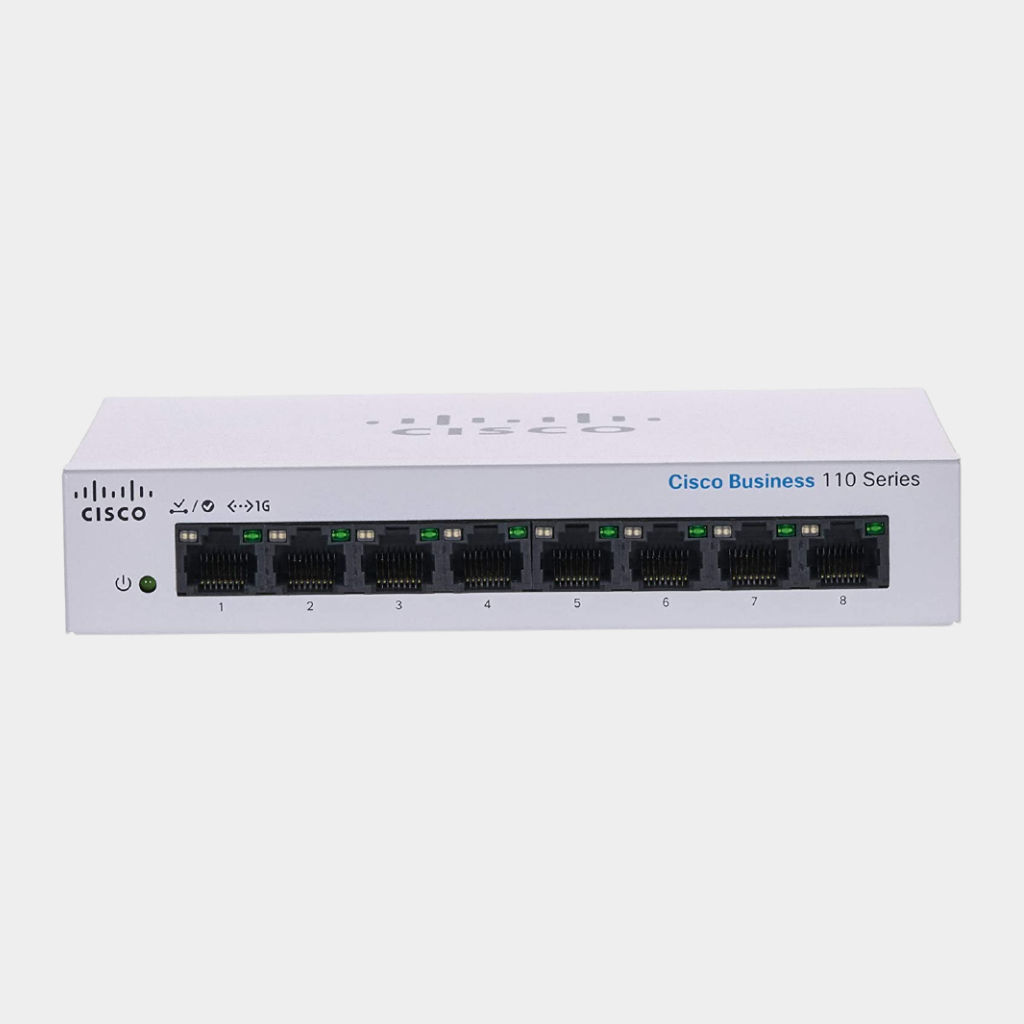 Cisco Business CBS110-8PP-D Unmanaged Switch, 8 Port GE, Partial PoE, Desktop, Ext PS, Limited Lifetime Protection (CBS110-8PP-D-EU)