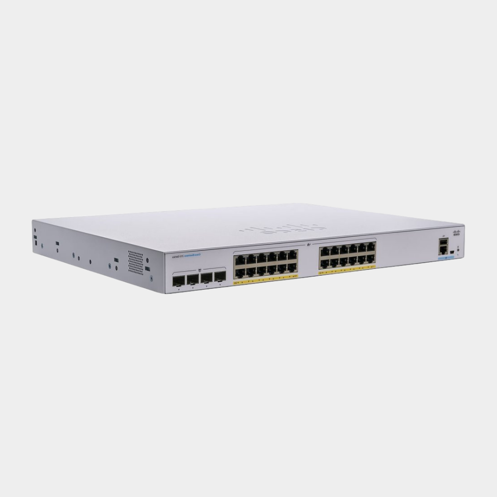 Cisco Business CBS250-24FP-4G Smart Switch 24 Port GE Full PoE 4x1G SFP Limited Lifetime Protection (CBS250-24FP-4G-EU)