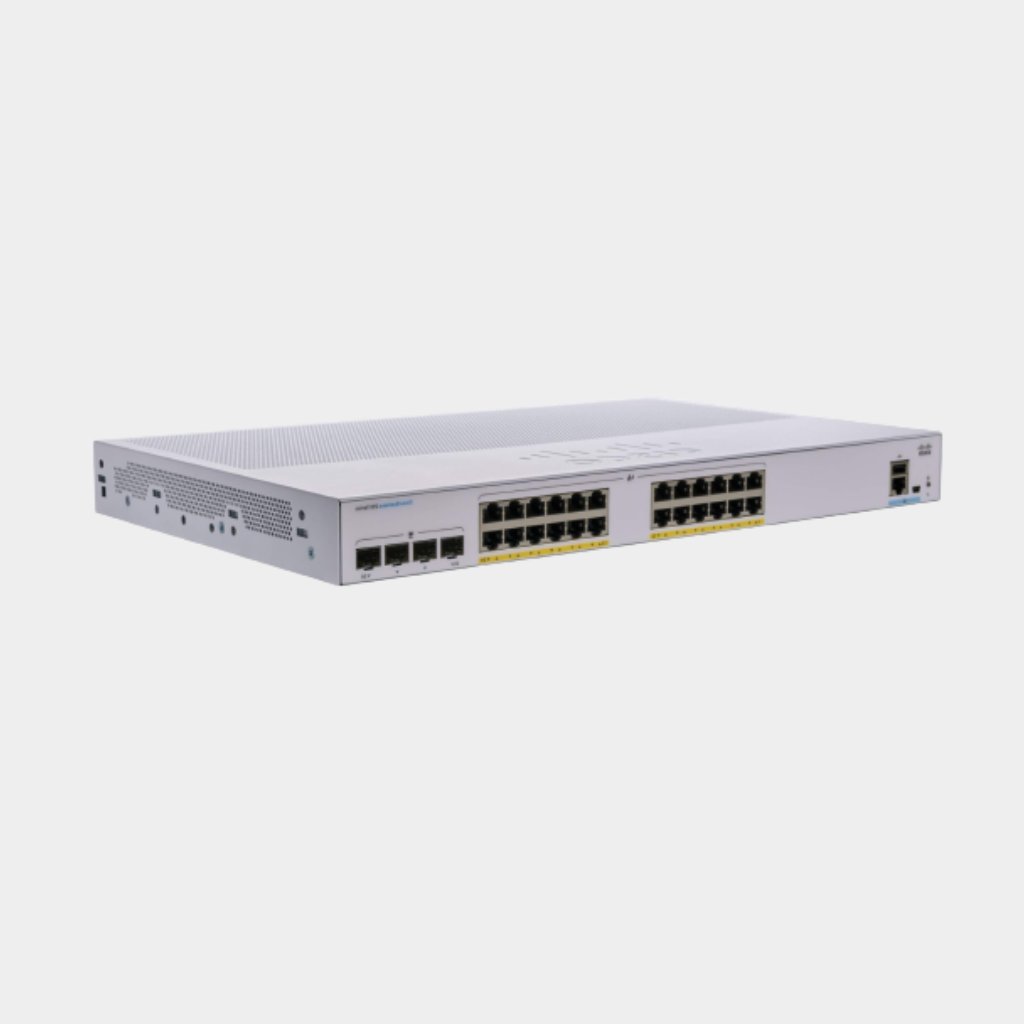 Cisco Business CBS250-24P-4G Smart Switch | 24 Port GE | PoE | 4x1G SFP | Limited Lifetime Protection (CBS250-24P-4G-EU)