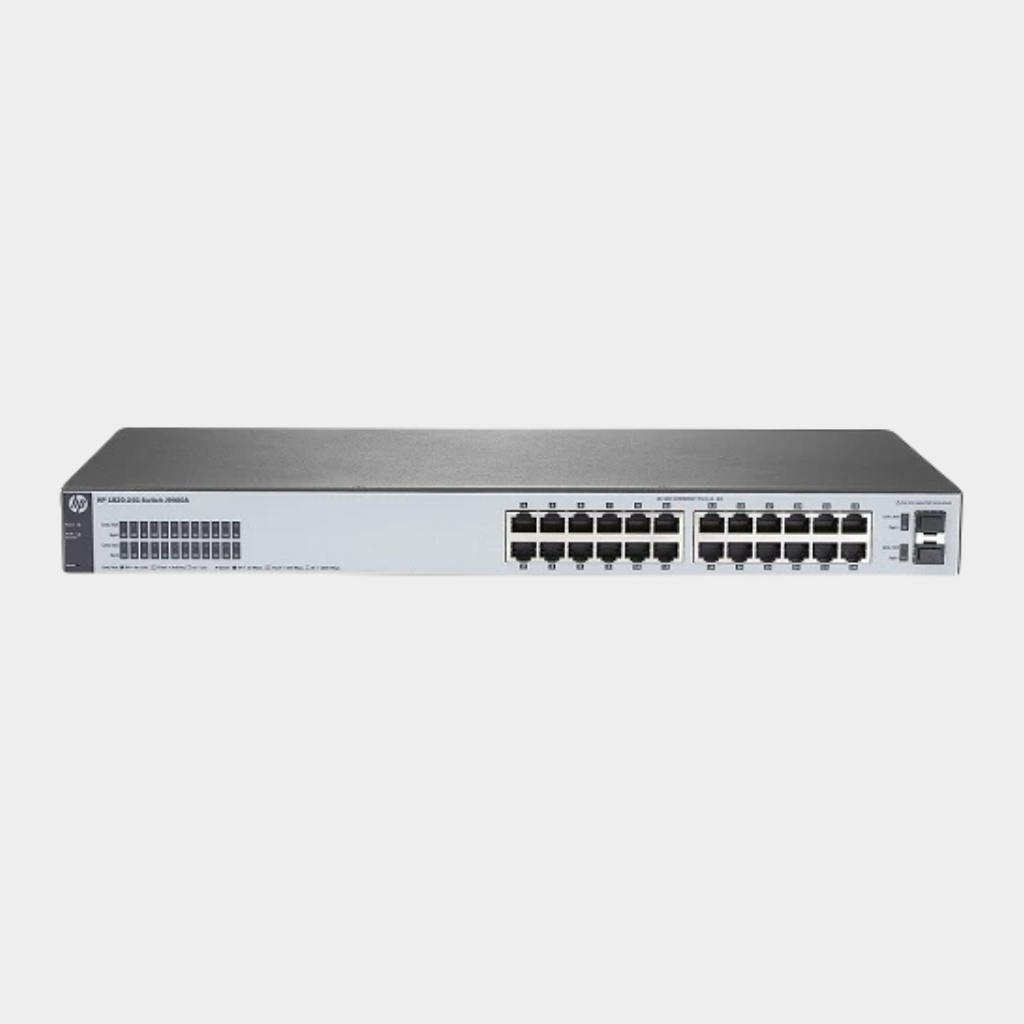 HPE Aruba Office Connect 1820 switch with 24 1GbE ports and 2 SFP ports (J9980A) | Limited Lifetime Protection