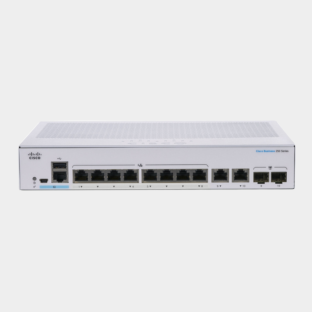 Cisco Business CBS250-8T-E-2G Smart Switch | 8 Port GE Ext PS | 2x1G Combo | Limited Lifetime Protection (CBS250-8T-E-2G-EU)