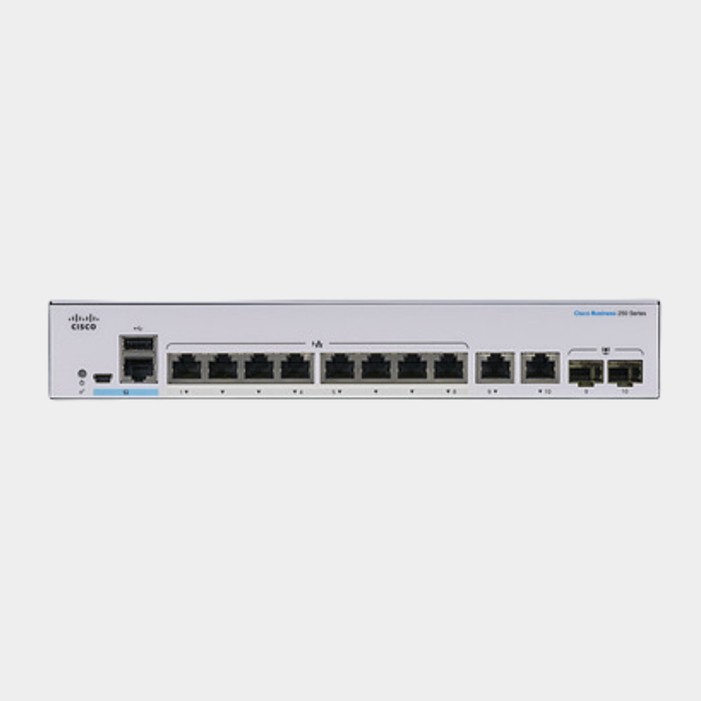 Cisco Business CBS250-8T-E-2G Smart Switch | 8 Port GE Ext PS | 2x1G Combo | Limited Lifetime Protection (CBS250-8T-E-2G-EU)