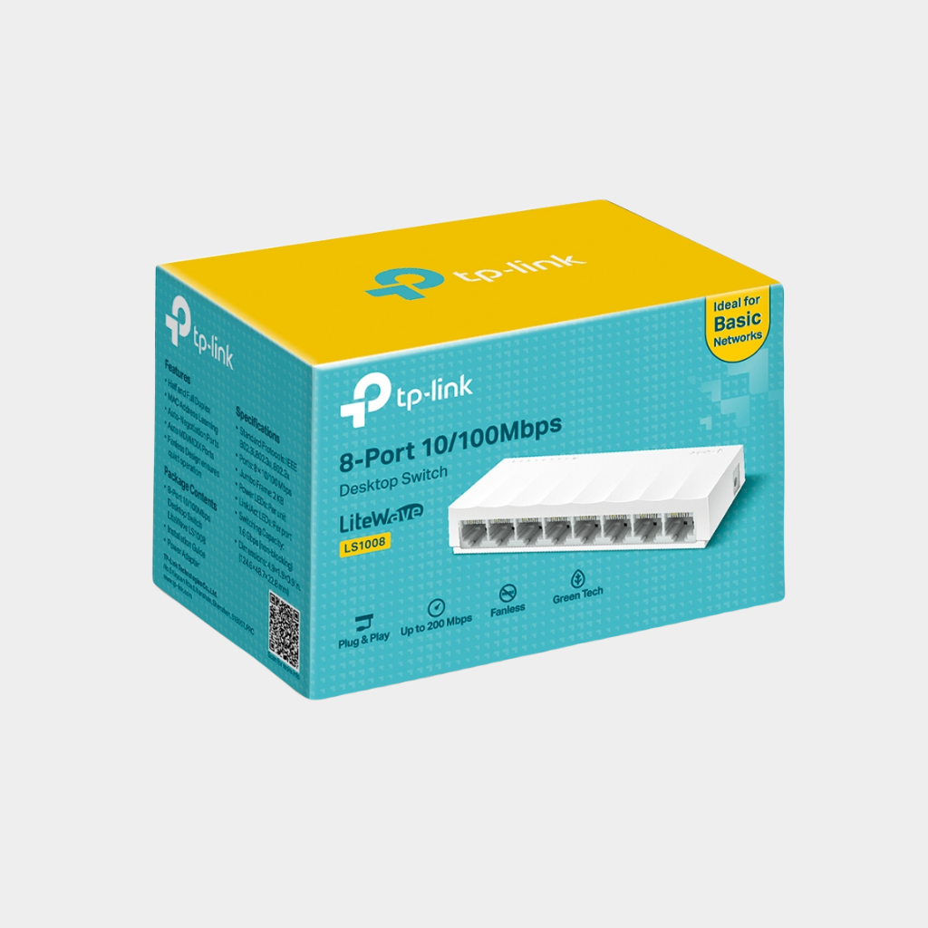 TP-Link 8-Port 10/100Mbps Desktop Switch (LS1008)