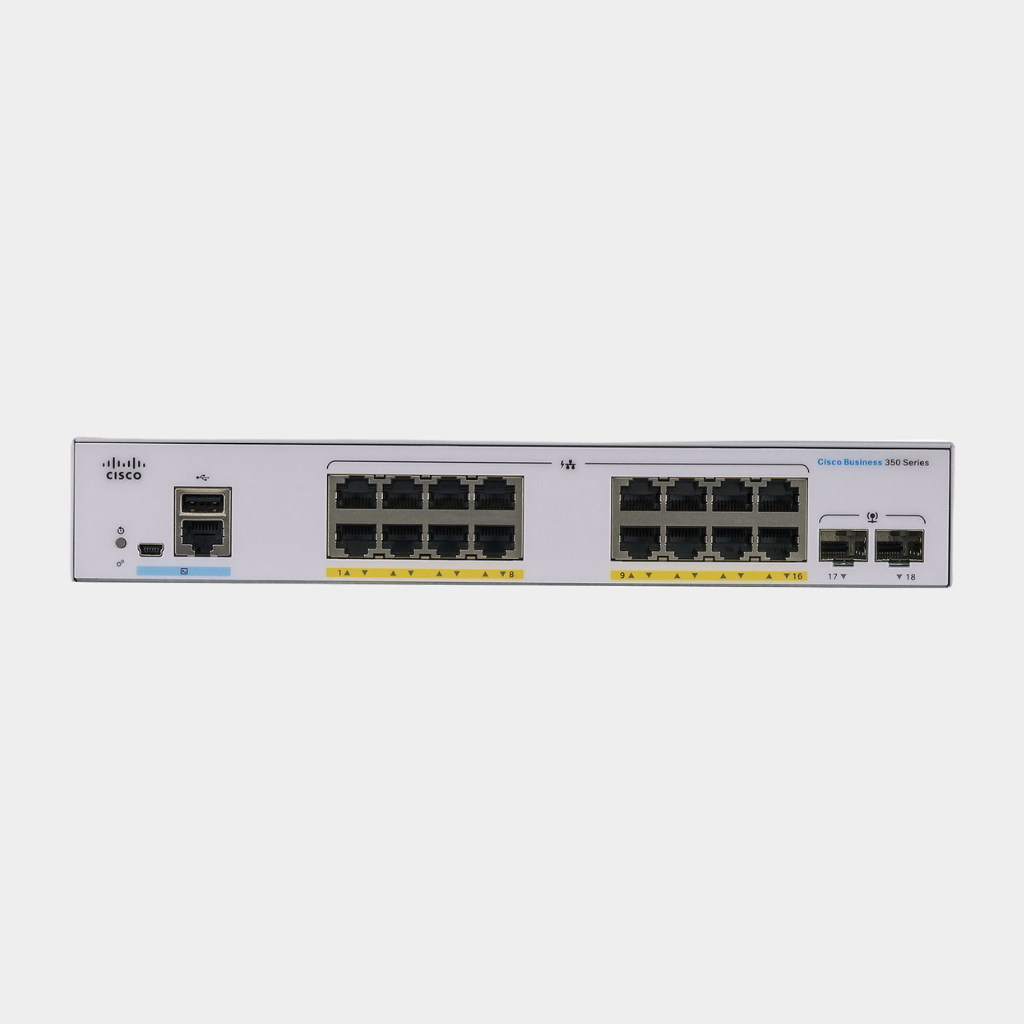 Cisco Business Managed Switch 16 Port GE, 2x1G SFP (CBS350-16T-2G-EU)