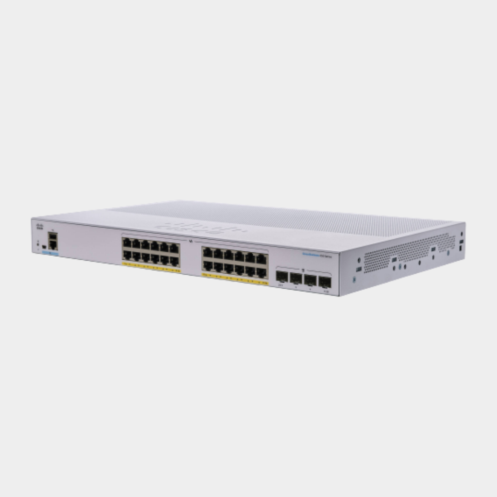 Cisco Business CBS350-24FP-4X Managed Switch, 24 Port GE, Full PoE, 4x10G SFP+, Limited Lifetime Protection (CBS350-24FP-4X-EU)