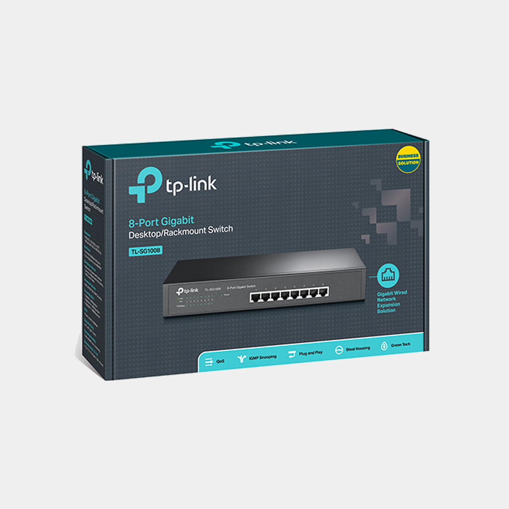 TP-Link 8-Port Gigabit Desktop/Rackmount Switch (TL-SG1008)