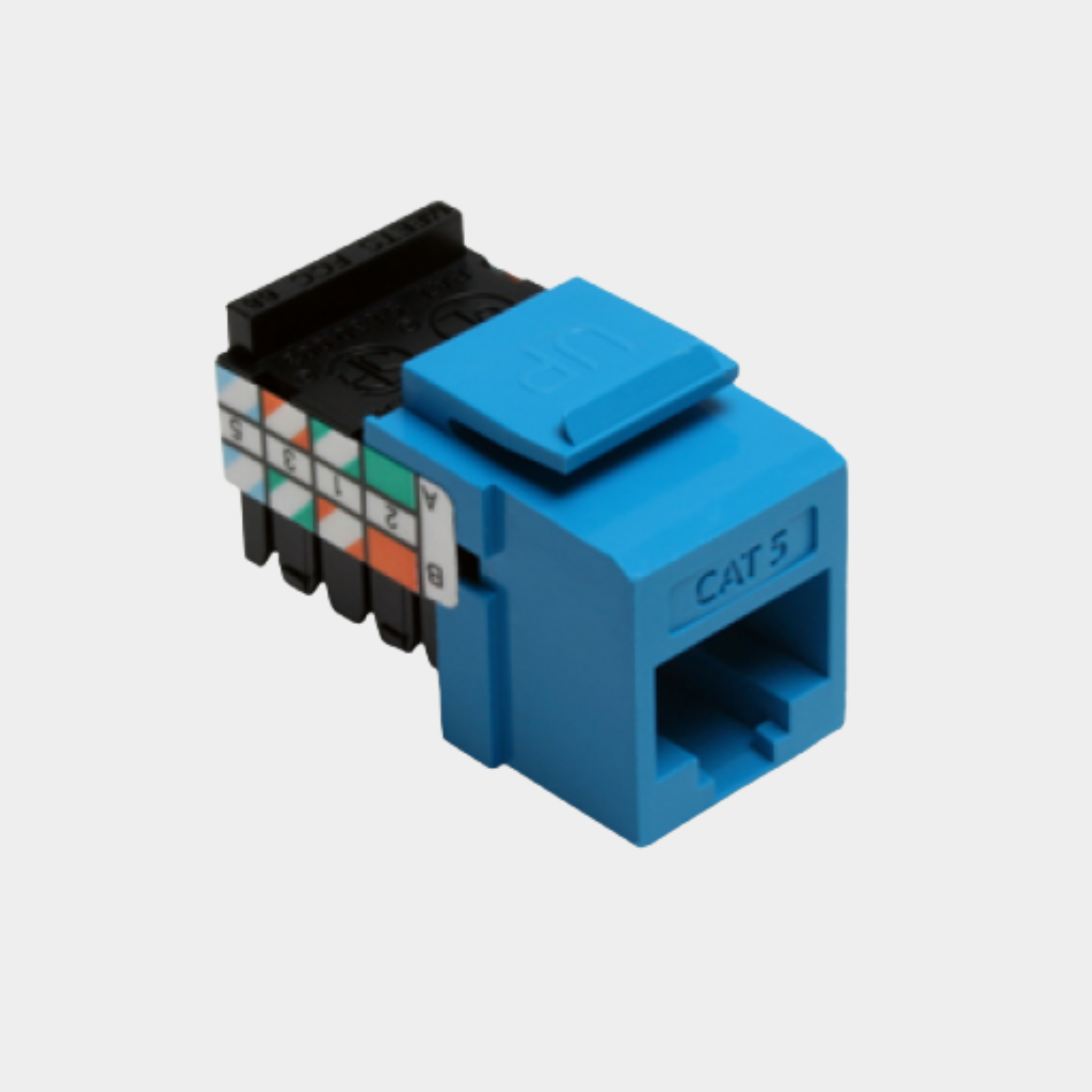 Leviton Cat5E Information Outlet, Blue (5G108-RL5)