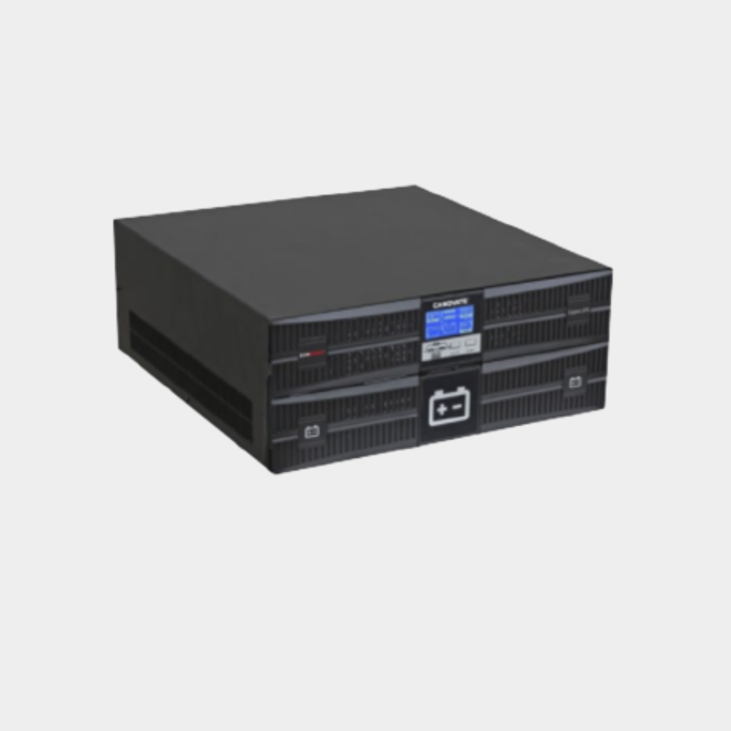 Canovate 3KVA Rack Mount UPS with 1-ph IN & 1-ph OUT 230VAC, 50/60Hz (for long backup; No internal battery) (CAN-UPS R2U-11-L3KVA)