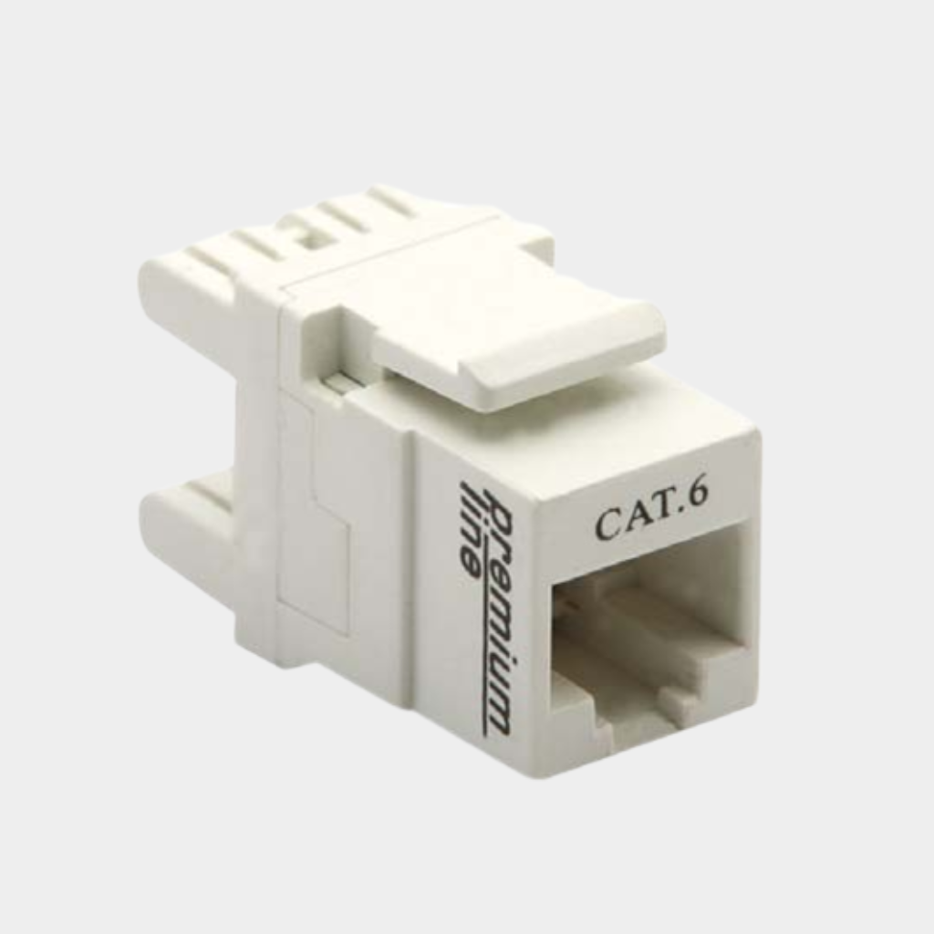 Premium Line 106121010 Cat6 180 unshielded keystone jack dual type IDC ...