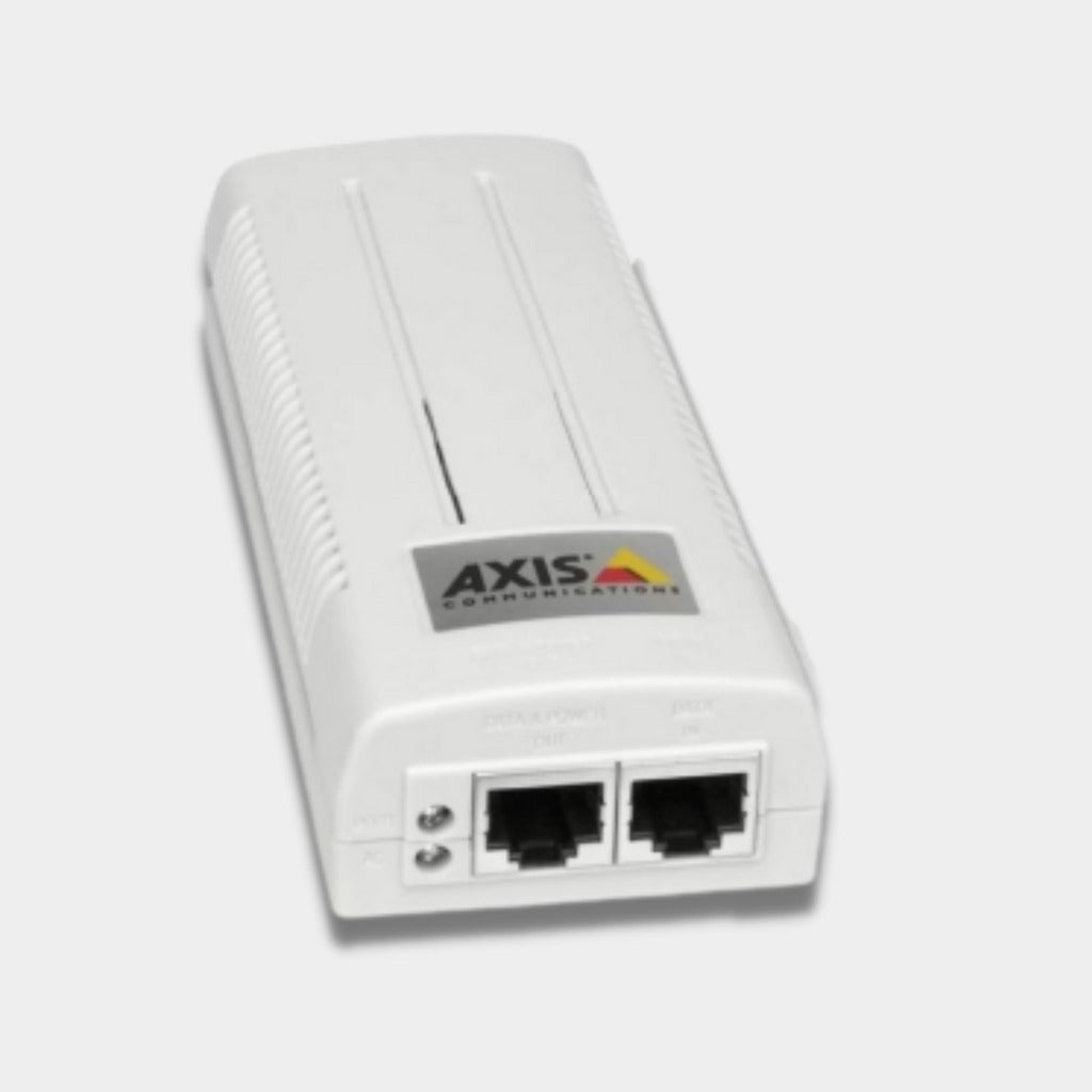 AXIS T8120 1-Port 15.4W PoE Injector, Midspan - (5026-204)  with power adapter