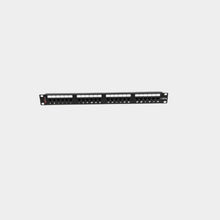 Load image into Gallery viewer, Premium Line Category 6 24port Unshielded Patch Panel, Dual Type IDC, Black (176122412)
