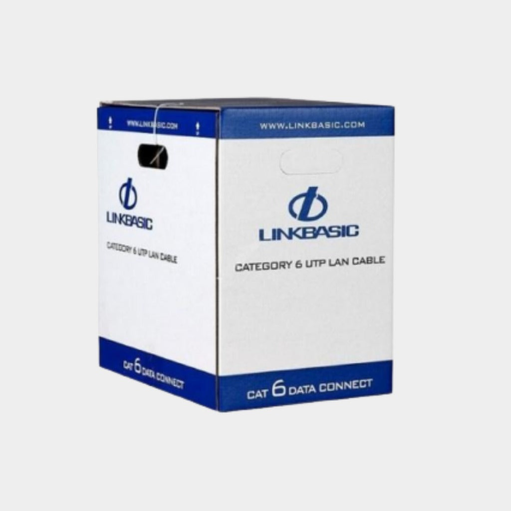 Linkbasic CAT6 UTP Solid UTP Cable, 4pairs, Gray, 1000 ft (305m) I 305 ...