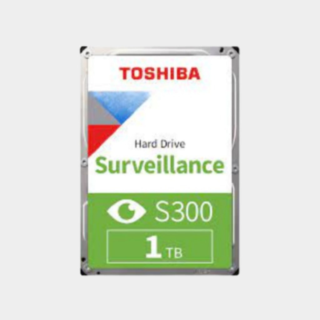 Toshiba IHDD 3.5 S300 1 TB 5700RPM 64 MB SATA (TOS-HDWV110UZSVA) For CCTV Camera