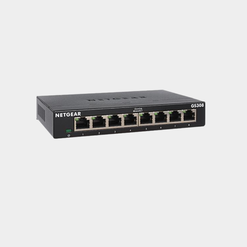Netgear 8 Port Gigabit Ethernet L2 Unmanaged Switch (10/100/1000) (GS308) (GS308-300PES) [US Brand]